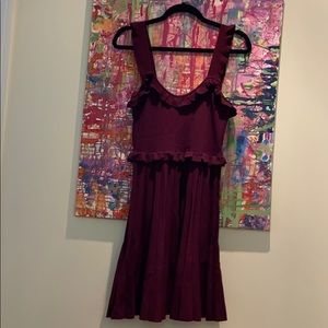 Burgundy Zara dress